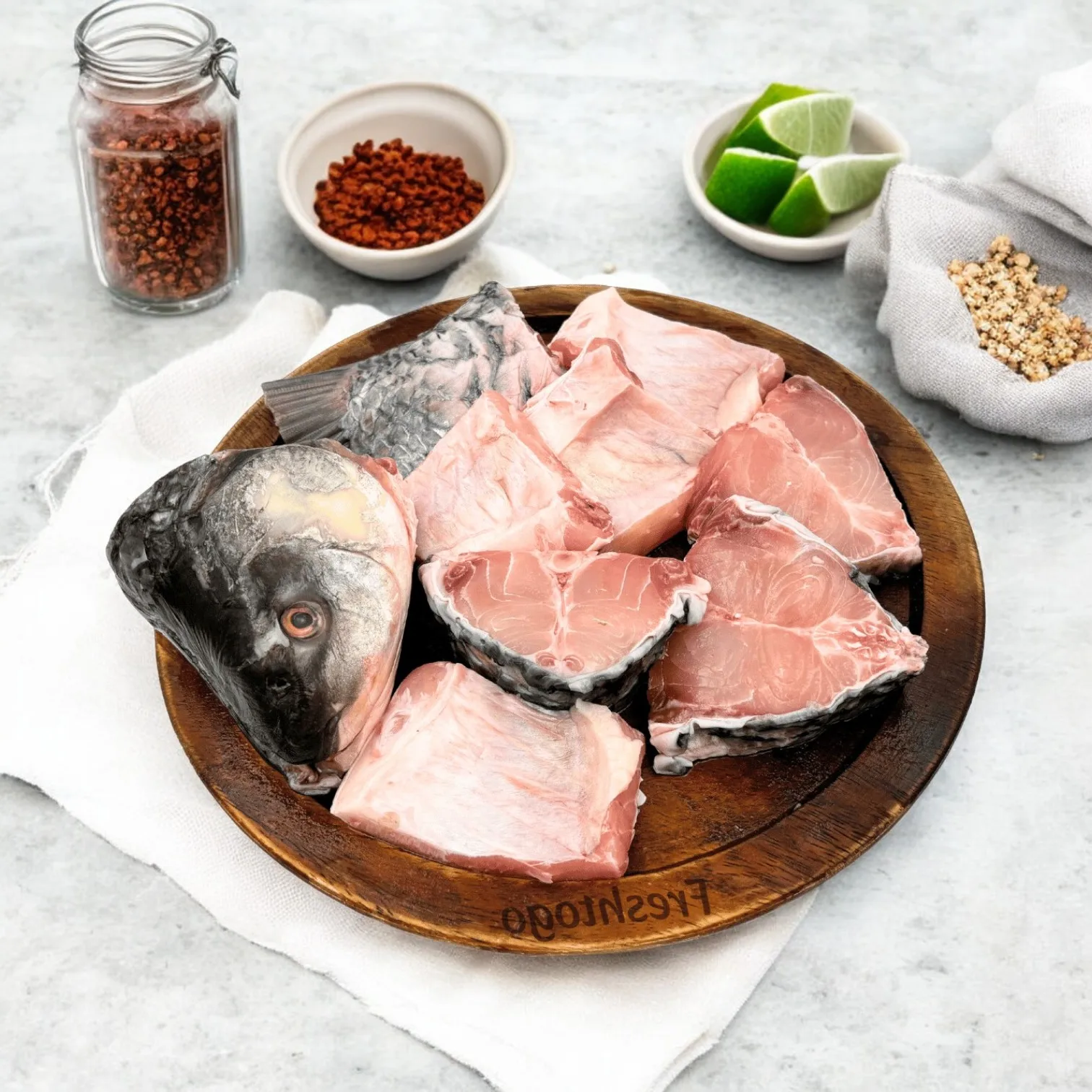 Buy Fresh Catla Fish Large Shoulder (Gada) Piece Online - Freshtogo.in